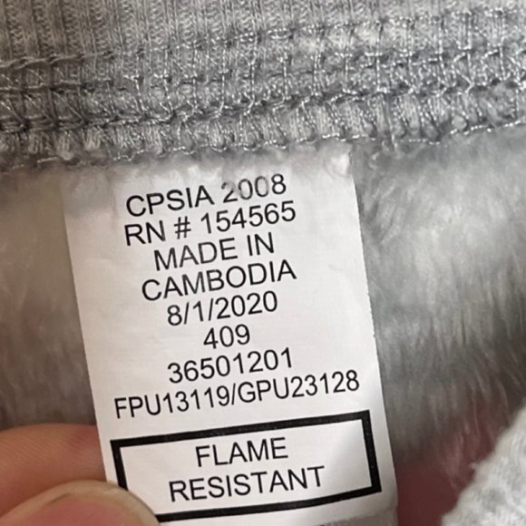 BCBG GIRLS | Gray Fuzzy Star Pink & White Print Lounge Pants | Size L - Picture 8 of 10